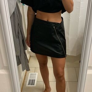 Leather skirt